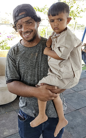 Awdah and son